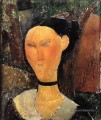 femme avec ruban de velours la frontière noire 1915 Amedeo Modigliani